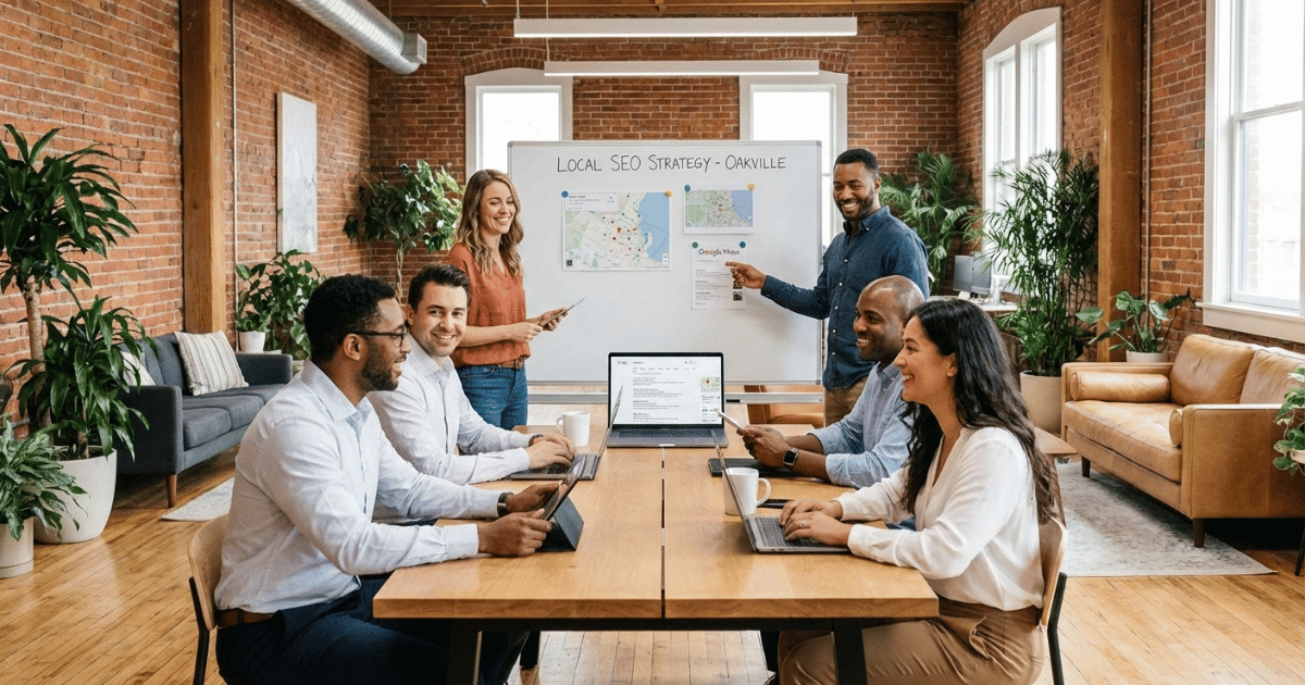 Local SEO agency team working on Google Maps optimization for businesses